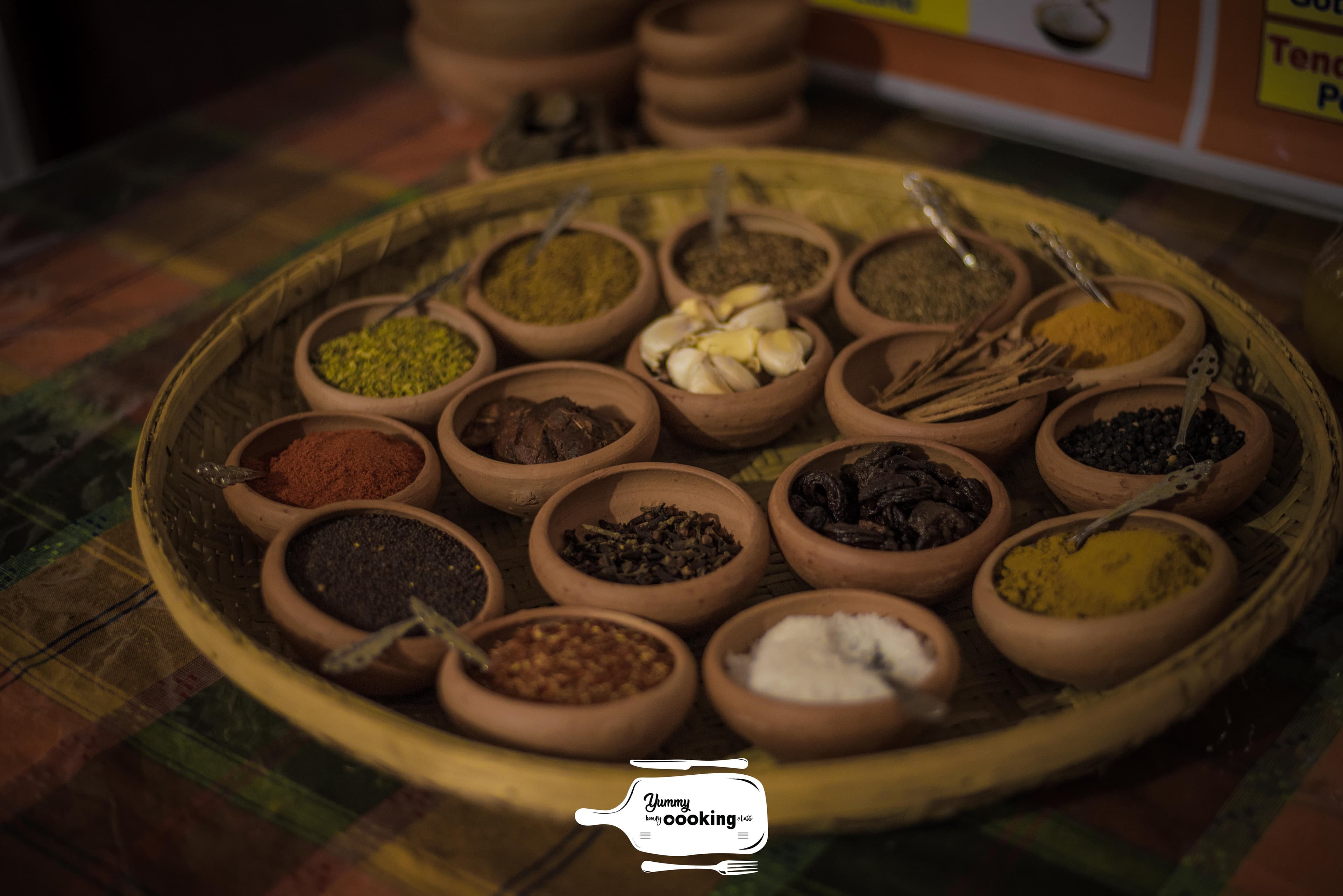 Plate of Traditional Spices