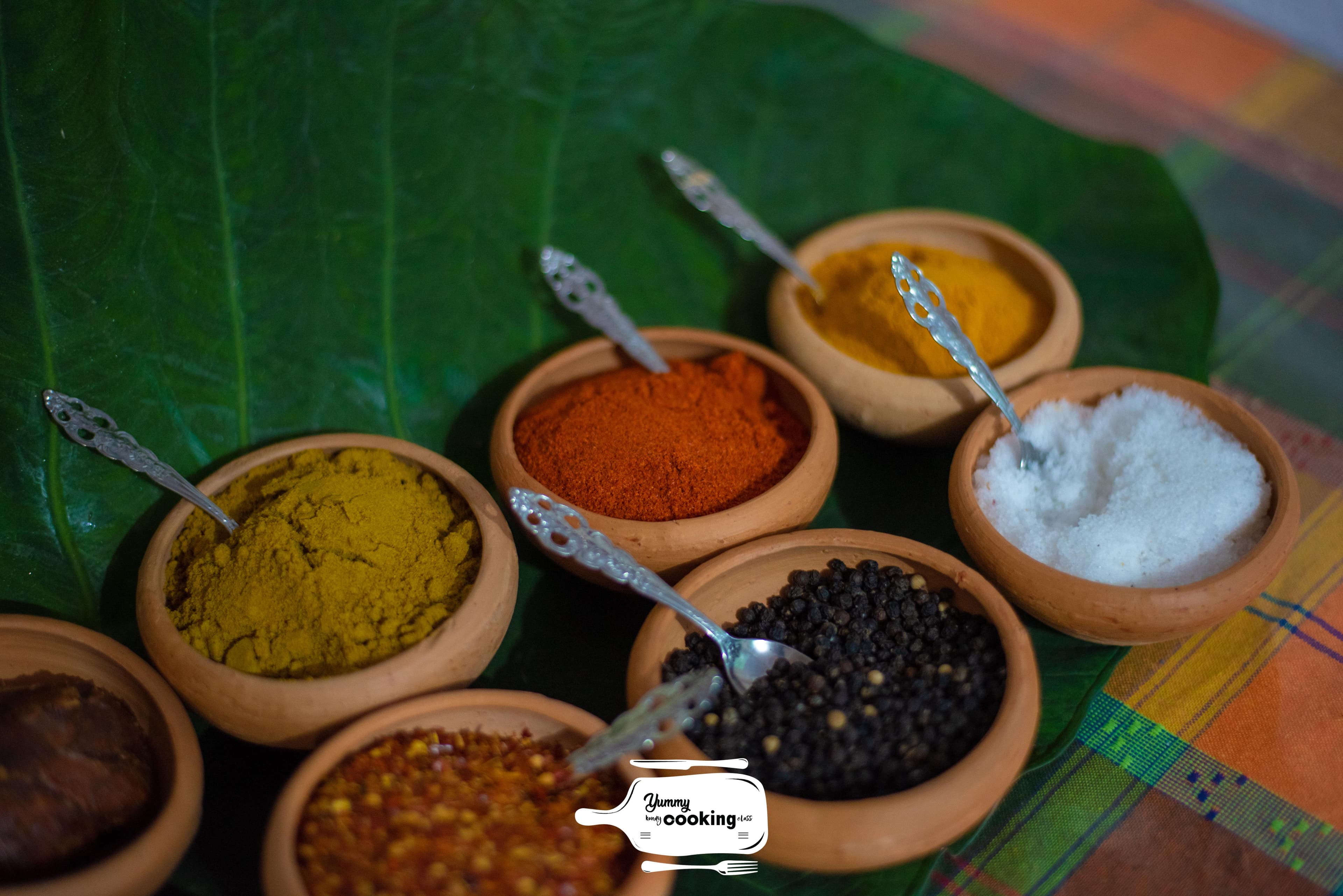 Traditional Spices Clay Pots